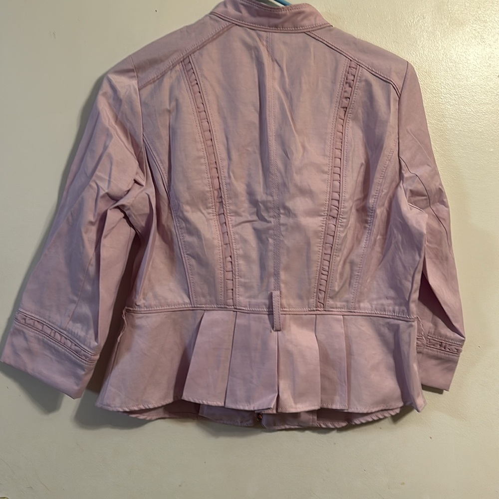 White House Black Market lavender jacket sz 10p color purple - Picture 4 of 11